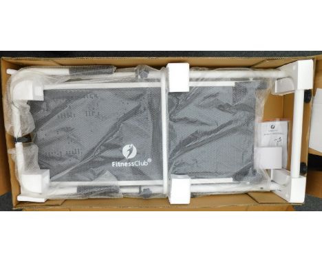 A Fitness Club Walking Machine manual treadmill in white, RRP £217.99.
