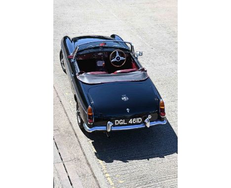 1966 MGB Roadster Make: MG Model: B Year: 1966 Colour: Black Mileage: Registration: DGL 461D Engine Number: 56194 Chassis Num