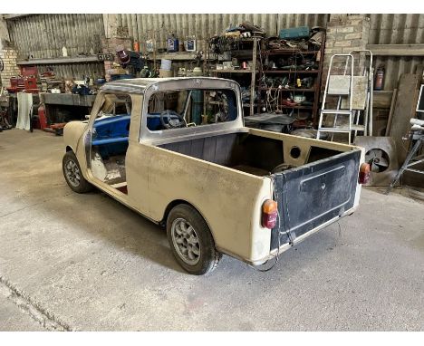 1979 Mini 95 pickup  Registration XCE 172T, Engine Number 85h791p-159264, Chassis Number XKU1-563911A With restoration beginn