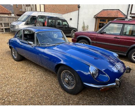 1973 Jaguar E Type SIII V12 Coupe Make: Jaguar Model: E Type Year: 1973 Colour: Blue Mileage: 49,359 Registration: GEF 200 En