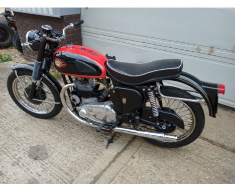 1959 BSA Road Rocket Make: BSA Model: Year: 1959 Colour: Black and Red Mileage: Registration: YUK 357 Engine Number: CA10R105