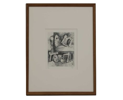 Henry Moore (1898-1986) 'Two Reclining Figures' (Cramer 204) Etching, 1970-72, signed and numbered 11/50 in pencil, published
