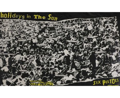 'Holidays in the Sun' A Sex Pistols poster Lithograph 73 x 101cm