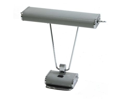 A desk lamp 'Jumo' model N71, designed by Eileen Grey, with an adjustable reflector, 40cm high approximately