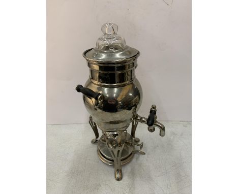 A CHROME SPIRIT KETTLE A/F 