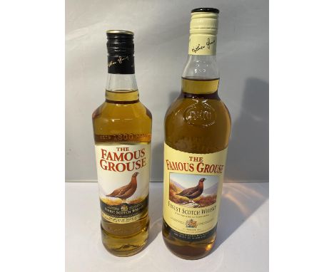 TWO BOTTLES OF THE FAMOUS GROUSE FINEST SCOTCH WHISKY ONE A 70CL BOTTLE AND A SECOND 1L BOTTLE 40% VOL 