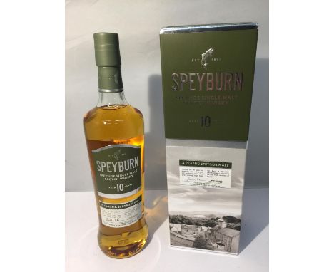 A 70CL BOTTLE OF SPEYBURN SPEYSIDE SINGLE MALT SCOTCH WHISKY AGED 10 YEARS. 40% VOL. PROCEEDS TO GO TO EAST CHESHIRE HOSPICE 
