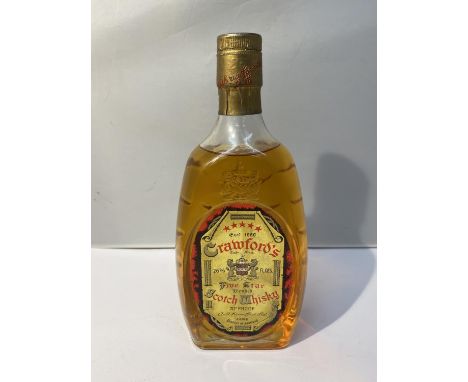 A 75CL BOTTLE OF CRAWFORDS FIVE STAR BLENDED SCOTCH WHISKY 70% PROOF 