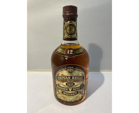 A 75CL BOTTLE OF CHIVAS REGAL 12 YEAR AGED BLENDED SCOTCH WHISKY 