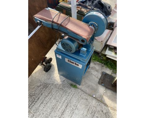 A CLARKE WOODWORKER BELT SANDER 