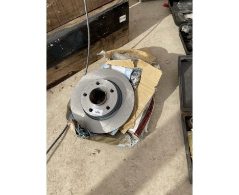 TWO AUTOMOBILE BRAKE DISCS 