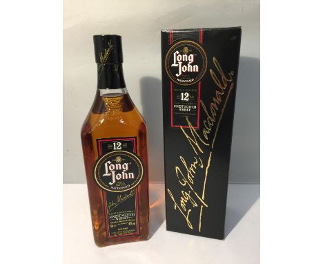 A BOXED 75CL LONG JOHN MACDONALD SPECIAL RESERVE PARTICULAR BLEND OF FINEST SCOTCH WHISKY, AGED 12 YEARS, 40% VOL.  ALL PROCE