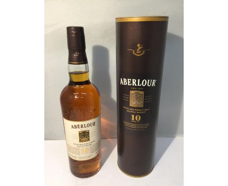 A 70CL BOTTLE OF ABERLOUR 10 YEAR AGED SINGLE MALT SCOTCH WHISKY 40% VOL. PROCEEDS TO BE DONATED TO EAST CHESHIRE HOSPICE. 