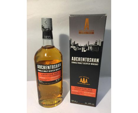 A 70CL BOTTLE OF AUCHENTOSHAN SINGLE MALT SCOTCH WHISKEY, AMERICAN OAK 40% VOL. PROCEEDS TO GO TO EAST CHESHIRE HOSPICE 