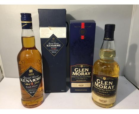 A 70CL BOTTLE OF M&amp;S KENMORE SPECIAL RESERVE 5 YEAR AGED BLENDED SCOTCH WHISKY AND A 70CL BOTTLE OF GLEN MORAY SPEYSIDE S