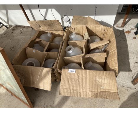AN ASSORTMENT OF RETRO OPAQUE LIGHT SHADES 