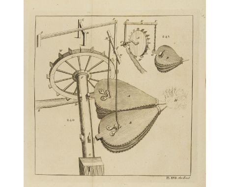 NO RESERVE [Emerson (William)] The Principles of Mechanics, second, enlarged, edition, 43 folding engraved plates, contempora