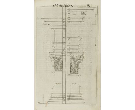 NO RESERVE Fréart (Roland, Sieur de Chambray) A Parallel of the Ancient Architecture with the Modern, translated by John Evel