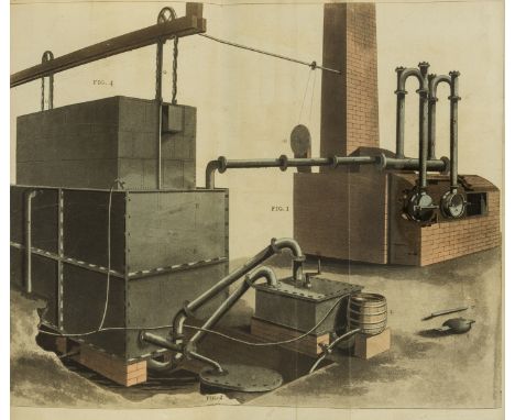NO RESERVE Accum (Fredrick) A Practical Treatise on Gas-Light..., second edition, 7 hand-coloured engraved plates, 4 aquatint