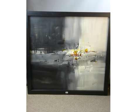 WILKINSON oil on canvas - an excellent contemporary 21st Century furnishing abstract painting, signed, 100 x 100 cms 