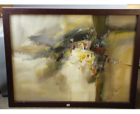 WILKINSON oil on canvas - an excellent contemporary 21st Century furnishing abstract painting, signed, 90 x 120 cms