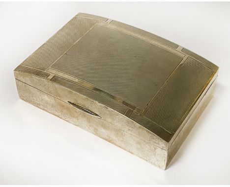 HM SILVER CIGARETTE BOX