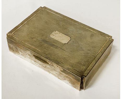 HM SILVER CIGARETTE BOX