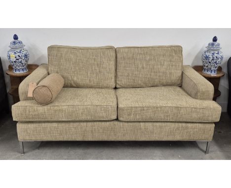 DELCOR MONACO SOFA, in a Manuel Canovas linen upholstery, 180cm W approx.