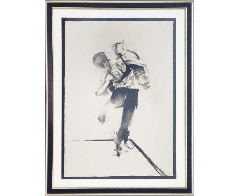 ROBERT HEINDEL, 'Study for the Funhouse', silkscreen print, signed and numbered 10/192, 76cm x 54cm, framed.