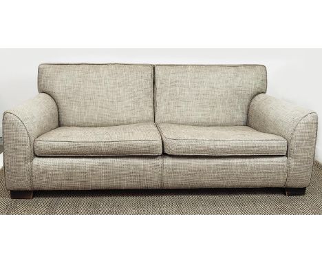 SOFA, in neutral upholstery, 85cm H x 210cm W x 100cm D.