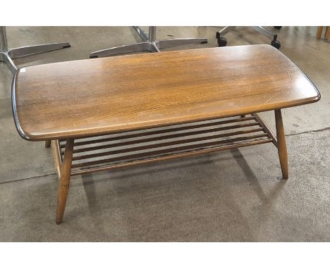 An Ercol Golden Dawn ash Windsor coffee table 
