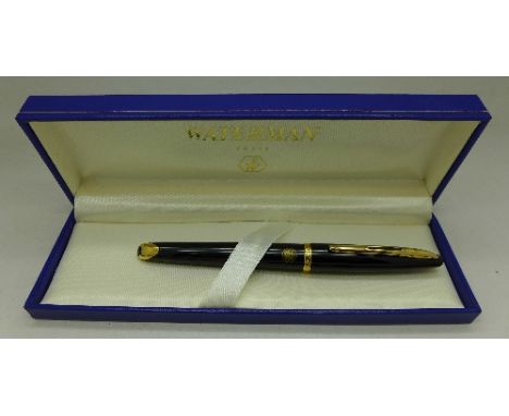 A Waterman Vauxhall presentation pen with 18ct gold nib