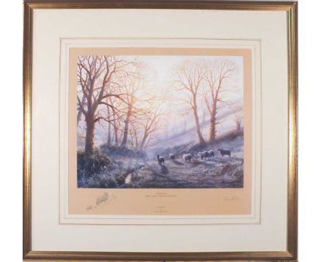 Gerry HILLMAN (British b. 1948) Winter - Pathways thro' the Cornish Seasons, Lithograph, Signed and numbered 4/500 lower righ