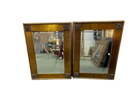 A pair of decorative wall mirrors, country house hotel clearance, all functional and with little wear. Can be hung portrait o