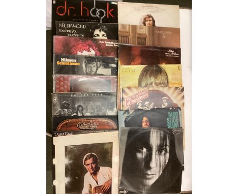 57 (approx) various vinyl records, to include.  Neil Diamond, Dr Hook, Carly Simon, Kris Kristofferson, etc.  Varying Condito