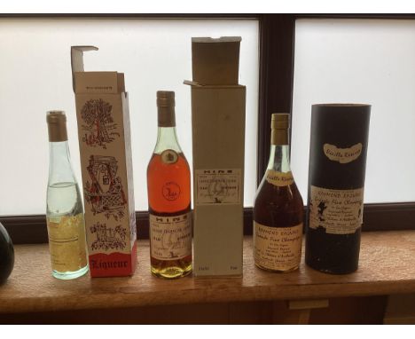 12 bottles of assorted Cognac, Port, etc.  Deceased Estate, sold as seen, as found, no guarantee.  To include, Hine Grande Ch