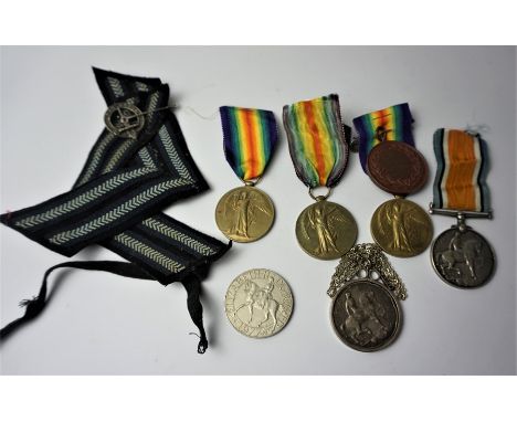 Three WWI Victory Medals, Awarded to M2 - 203431 PTE. T. BAIN, A. S. C, JEM DR . HIKMAT . 27 PJBIS, 63081 PTE . A . DICKSON .