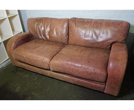 Leather Master Three Seater Sofa, 78cm high, 198cm wide, 97cm deep