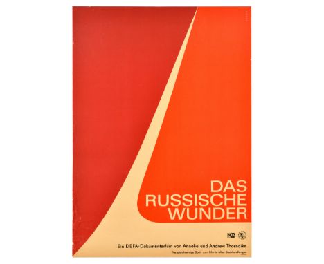 Original vintage movie poster for Das Russische Wunder / The Russian Miracle, a 1964 documentary film by the GDR film product