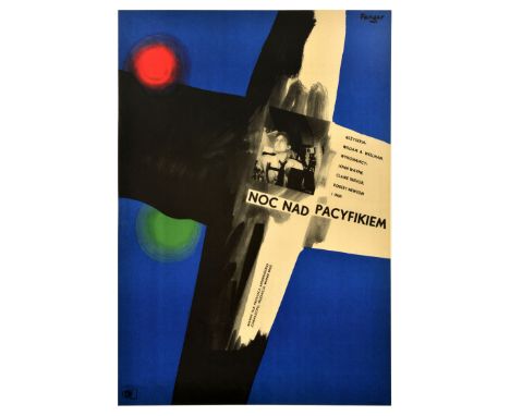 Original vintage aviation movie poster for The High and the Mighty / Noc Nad Pacyfikiem, a 1954 action film directed by Willi