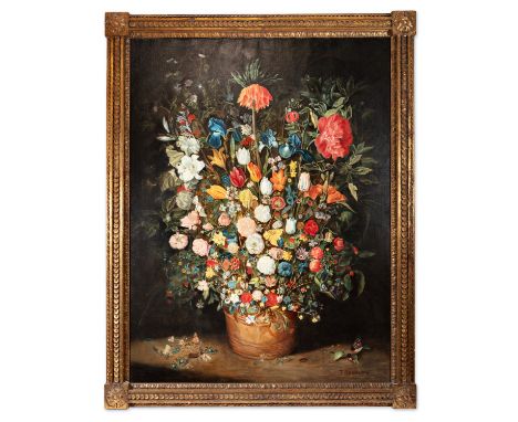 JOSEF KONECNY (Czech / Bohemian 1907 - 1989) - Old Master bouquet | technique: oil on canvas | 125 x 95 cm | signature: botto