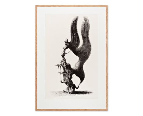 FRANTISEK MUZIKA (Czech / Bohemian 1900 - 1974) - Whirlwind | 1966 | technique: lithograph on paper | 660 x 380 mm | signatur