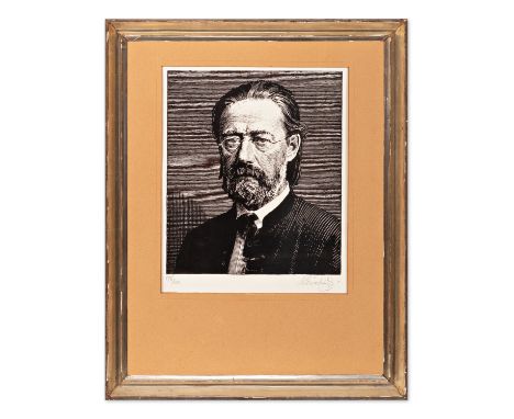 MAX SVABINSKY (Czech / Bohemian 1873 - 1962) - Bedrich Smetana | 1923 | technique: brush lithograph on paper | 310 x 263 mm |