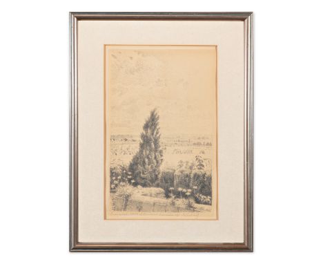 MAX SVABINSKY (Czech / Bohemian 1873 - 1962) - Thuya in Chodov | 1951 | technique: lithograph on paper | 275 x 175 mm | signa