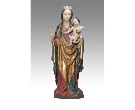 SCULPTOR OF THE TURN 18TH / 19TH CENTURY (Flanders / Flemish / Belgian) - Madonna in Gothic style | turn of the 18th / 19th c