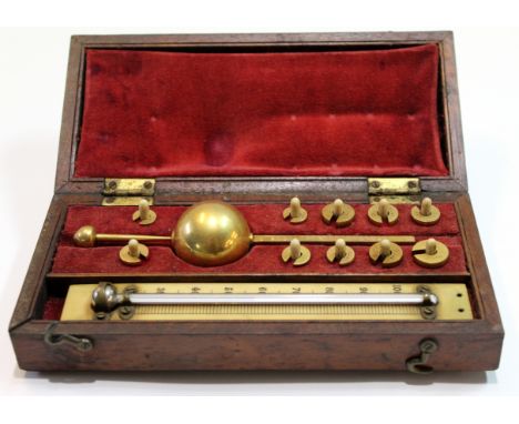 Cased thermometer and various other instruments  