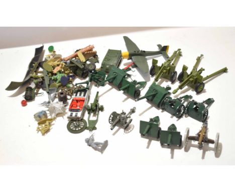 Quantity of Dinky toys, mainly military equipment (qty)   