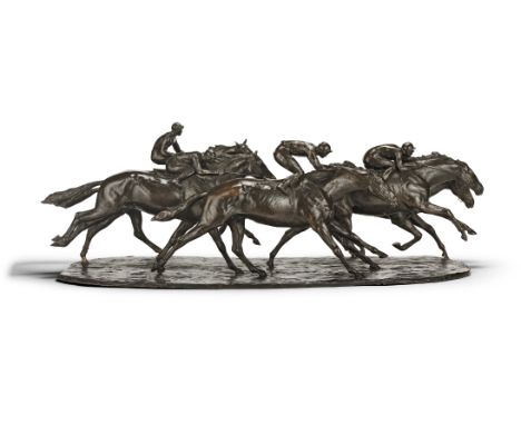 John Rattenbury Skeaping R.A. (British, 1901-1980)A Group of Five Racehorses signed, dated, numbered and inscribed with found