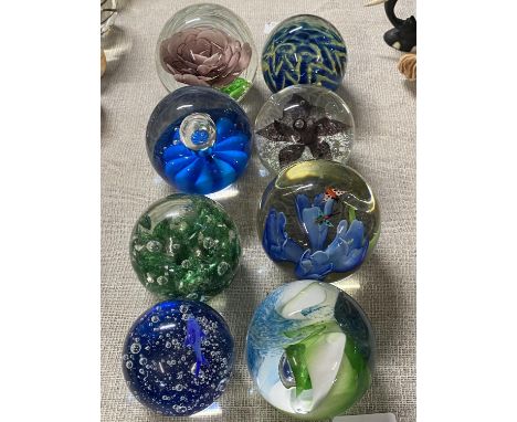 A selection of assorted paperweights including Caithness, shipping unavailable