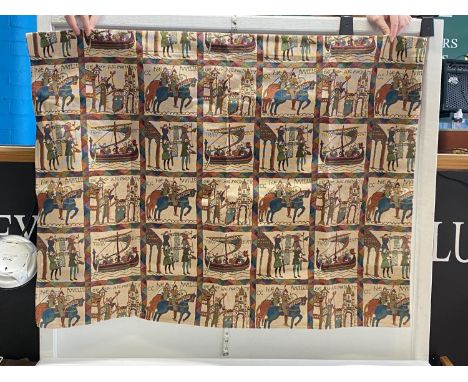 A Bayeux Tapestry themed wall hanging 115x65cm